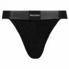 JUICY COUTURE SPRING SUMMER '22 COLLECTION BLACK RIB VELOUR BRIEF