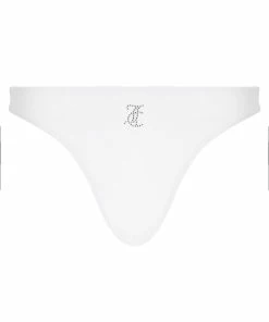 JUICY COUTURE WHITE DIAMANTE BANDEAU BIKINI SET