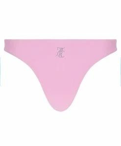 JUICY COUTURE SPRING SUMMER'22 COLLECTION PINK PETAL DIAMANTE BANDEAU BIKINI SET