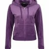 JUICY COUTURE TRACKSUITS BLACKBERRY CORDIAL CLASSIC VELOUR ROBERTSON HOODIE