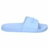 JUICY COUTURE SPRING SUMMER '22 COLLECTION POWDER BLUE EMBOSSED SLIDERS