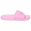 JUICY COUTURE PINK PETAL EMBOSSED SLIDERS