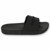 JUICY COUTURE BLACK EMBOSSED SLIDERS