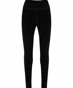 Juicy Couture UK BLACK VELVET EMBROIDERED SPORTS LEGGINGS