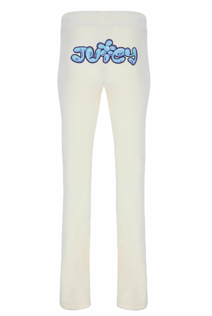 JUICY COUTURE SUGAR SWIZZLE JUICY BUBBLE LOW RISE FLARED JOGGER