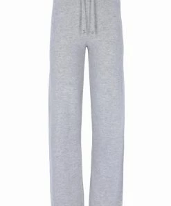 JUICY COUTURE SILVER MARL CASHMERE BLEND KNITTED BOTTOM BOTTOMS