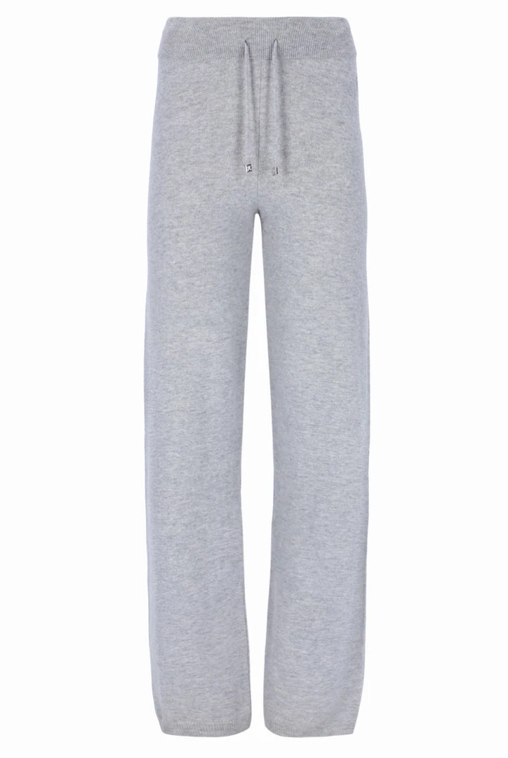 JUICY COUTURE SILVER MARL CASHMERE BLEND KNITTED BOTTOM BOTTOMS