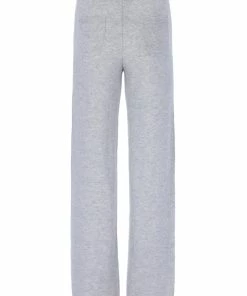 JUICY COUTURE SILVER MARL CASHMERE BLEND KNITTED BOTTOM BOTTOMS