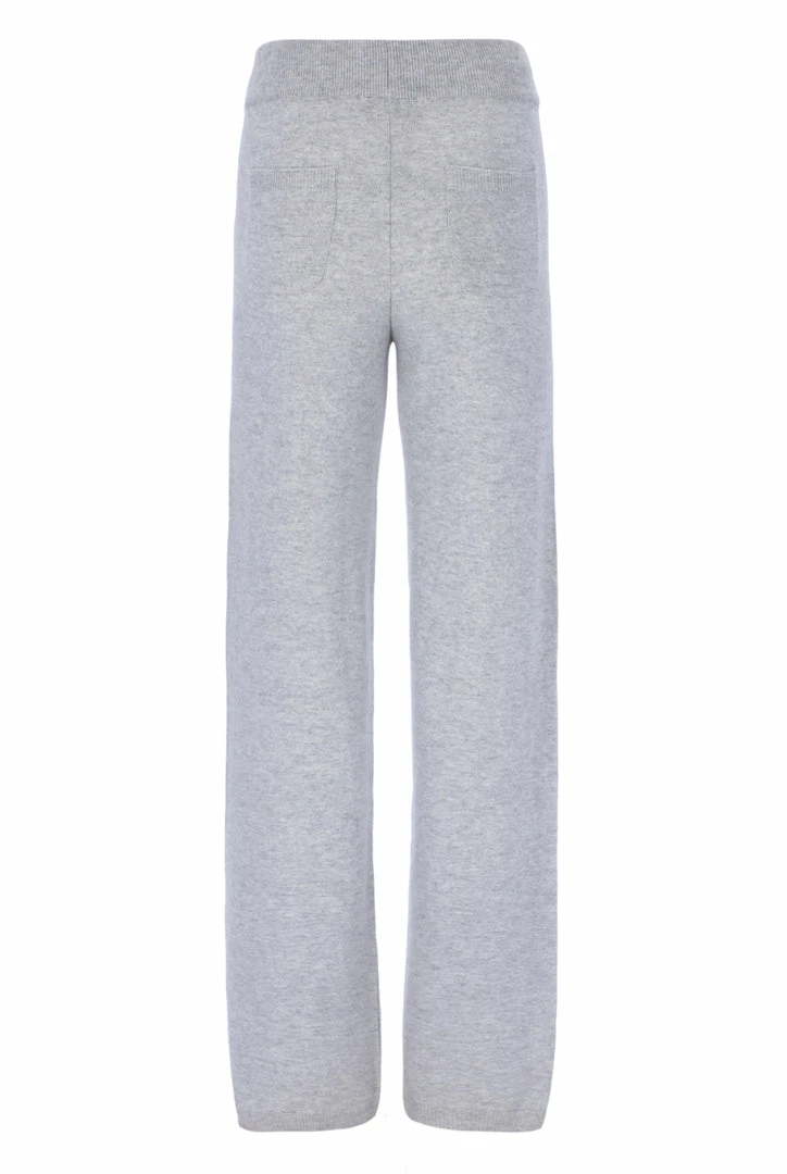 JUICY COUTURE SILVER MARL CASHMERE BLEND KNITTED BOTTOM BOTTOMS