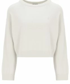 JUICY COUTURE CREAM CASHMERE BLEND KNITTED CREW