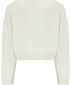 JUICY COUTURE CREAM CASHMERE BLEND KNITTED CREW