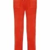 JUICY COUTURE SPRING SUMMER '22 COLLECTION ORANGE CLASSIC VELOUR DEL RAY POCKETED BOTTOMS