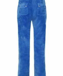 JUICY COUTURE SPRING SUMMER'22 COLLECTION REGATTA CLASSIC VELOUR DEL RAY POCKETED BOTTOMS