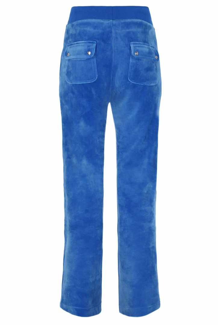 JUICY COUTURE SPRING SUMMER '22 COLLECTION REGATTA CLASSIC VELOUR DEL RAY POCKETED BOTTOMS