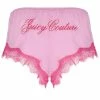 JUICY COUTURE PINK PETAL SATIN LACE SHORT