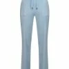JUICY COUTURE TRACKSUITS COOL BLUE CLASSIC VELOUR DEL RAY POCKETED BOTTOMS