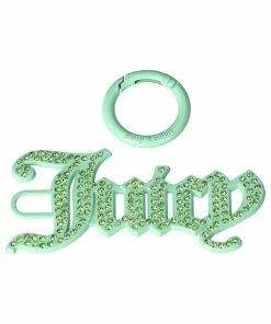 JUICY COUTURE SPRING SUMMER '22 COLLECTION MINT DIAMANTE JUICY KEY FOB