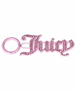 JUICY COUTURE PINK PETAL DIAMANTE JUICY KEY FOB SPRING SUMMER '22 COLLECTION