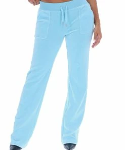 JUICY COUTURE NEW IN PETIT FOUR LUXE VELOUR DEL RAY POCKETED BOTTOMS