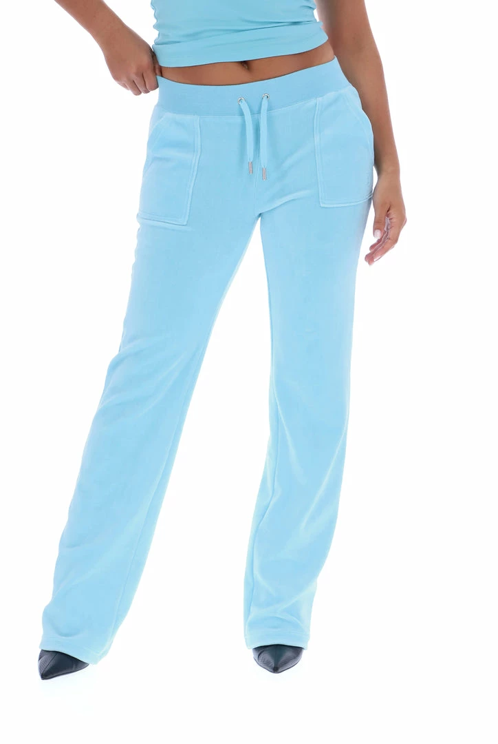 JUICY COUTURE NEW IN PETIT FOUR LUXE VELOUR DEL RAY POCKETED BOTTOMS
