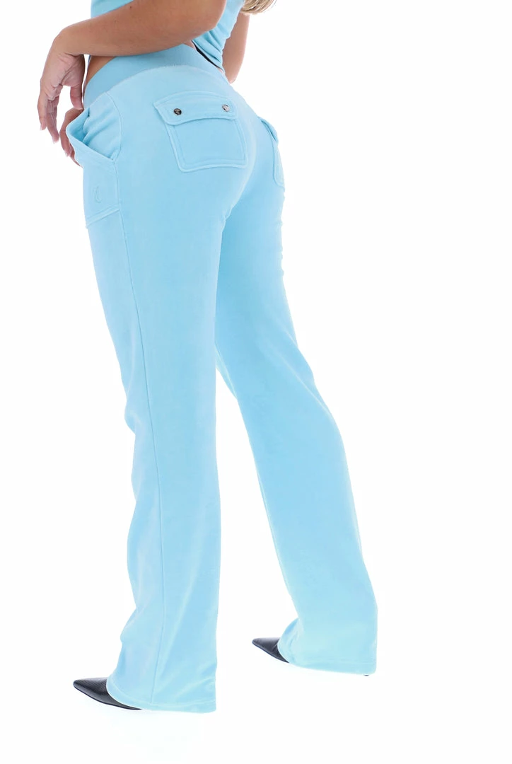 JUICY COUTURE NEW IN PETIT FOUR LUXE VELOUR DEL RAY POCKETED BOTTOMS