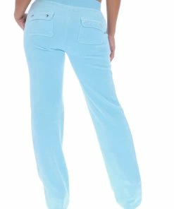 JUICY COUTURE NEW IN PETIT FOUR LUXE VELOUR DEL RAY POCKETED BOTTOMS
