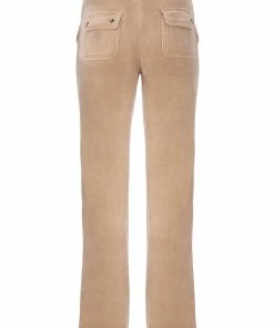 JUICY COUTURE TRACKSUITS WARM TAUPE LUXE VELOUR DEL RAY POCKETED BOTTOMS