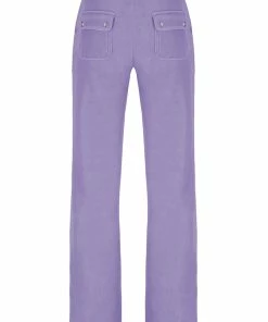 JUICY COUTURE NEW IN DAYBREAK LUXE VELOUR DEL RAY POCKETED BOTTOMS