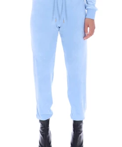 JUICY COUTURE POWDER BLUE CLASSIC VELOUR CUFFED JOGGER