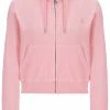 JUICY COUTURE ALMOND BLOSSOM LUXE VELOUR ROBERTSON HOODIE