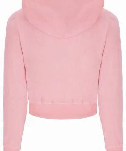 JUICY COUTURE ALMOND BLOSSOM LUXE VELOUR ROBERTSON HOODIE