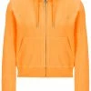 JUICY COUTURE BLAZING ORANGE LUXE VELOUR ROBERTSON HOODIE
