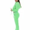 JUICY COUTURE SUMMER GREEN LUXE VELOUR ROBERTSON HOODIE NEW IN