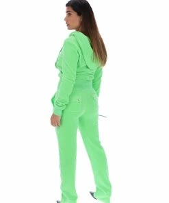 JUICY COUTURE SUMMER GREEN LUXE VELOUR ROBERTSON HOODIE NEW IN