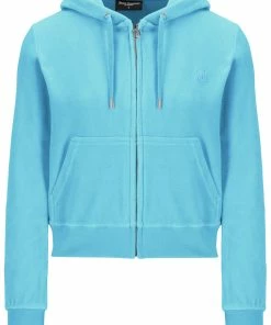 JUICY COUTURE PETIT FOUR LUXE VELOUR ROBERTSON HOODIE NEW IN