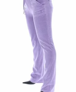 JUICY COUTURE NEW IN DAYBREAK LUXE VELOUR DEL RAY POCKETED BOTTOMS