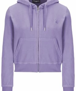 JUICY COUTURE DAYBREAK LUXE VELOUR ROBERTSON HOODIE NEW IN