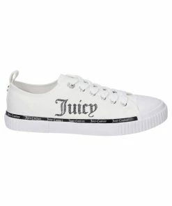 JUICY COUTURE WHITE CANVAS TRAINER