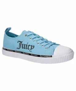 JUICY COUTURE FOOTWEAR POWDER BLUE CANVAS TRAINER