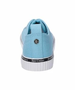 JUICY COUTURE FOOTWEAR POWDER BLUE CANVAS TRAINER