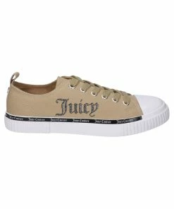 JUICY COUTURE TAUPE CANVAS TRAINER