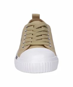 JUICY COUTURE TAUPE CANVAS TRAINER