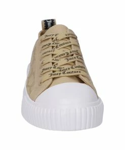 JUICY COUTURE TAUPE MONOGRAM CANVAS TRAINER
