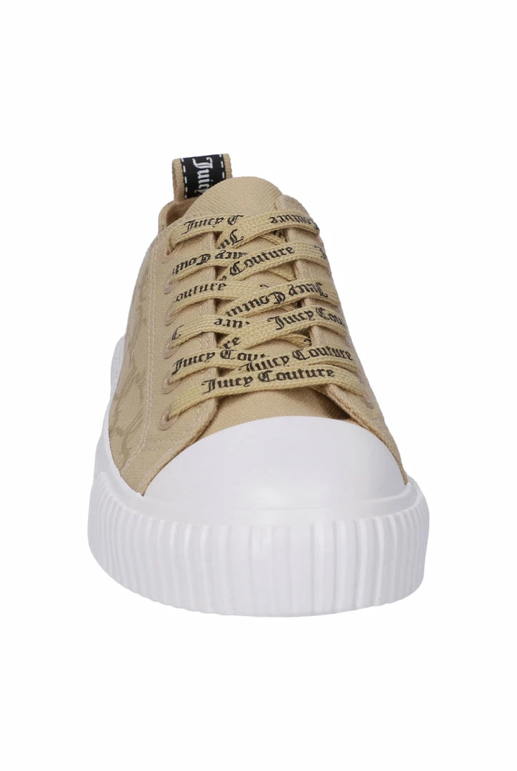 JUICY COUTURE TAUPE MONOGRAM CANVAS TRAINER
