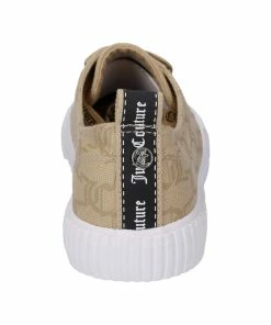 JUICY COUTURE TAUPE MONOGRAM CANVAS TRAINER
