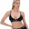 JUICY COUTURE NEW IN BLACK COTTON LOUNGE TRIANGLE BRA