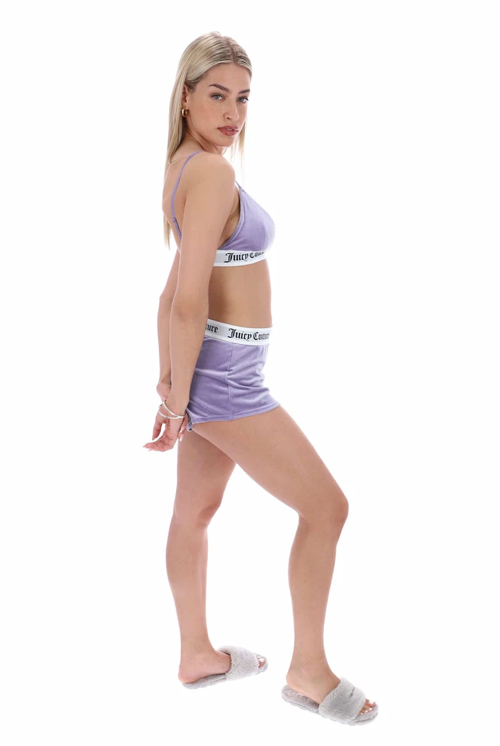 JUICY COUTURE DAYBREAK VELVET LOUNGE TRIANGLE BRA NEW IN