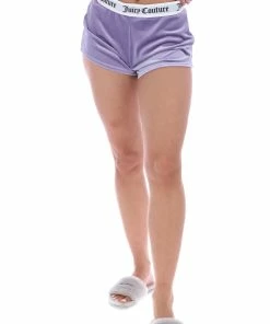JUICY COUTURE DAYBREAK VELVET LOUNGE FLARED SHORTS NEW IN