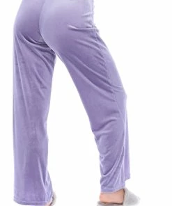 JUICY COUTURE DAYBREAK VELVET LOUNGE WIDE LEG BOTTOMS