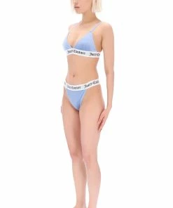 JUICY COUTURE DELLA ROBIA VELVET LOUNGE TRIANGLE BRA